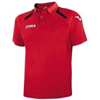 Joma Champion II - Polo para niño de 10 años, Color Rojo/Negro