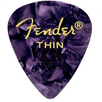 Fender 351 Premium Thin Purple Celluloid Guitar Picks Set