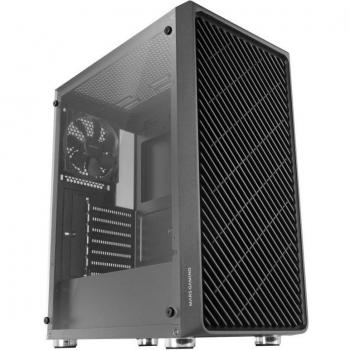 Mars Gaming MC3000 Semi-Torre ATX Caja de PC con Ventana de Cristal Templado, USB 3.0, Negro