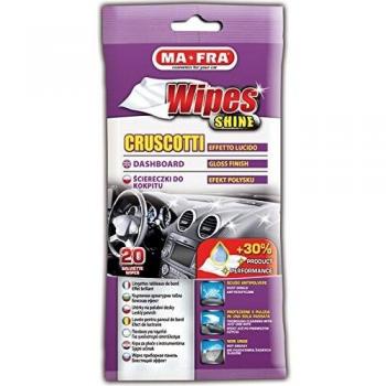 Mafra Dashboard Wipes – Shine Effect – Paños para la Limpieza Cabina con Efecto Brillo – con Un Solo Manchas