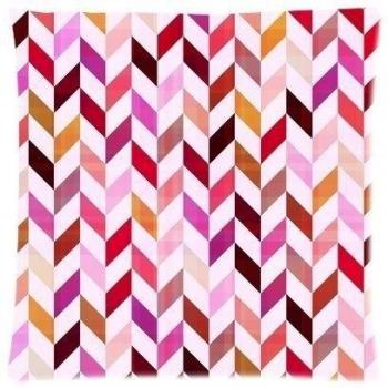 Custom sin costuras geométrico Chevron Pattern - Funda de cojín con cremallera cuadrado Funda de almohada 16 x 16 