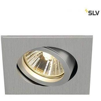 Empotrable cuadrado de techo SLV New Tria GU10 8,2 cm metal gris