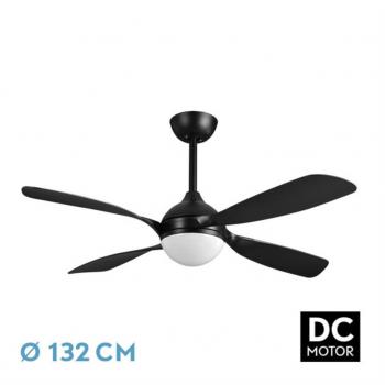 FABRILAMP Ventilador DC Livorno 30W Negro 4 Aspas