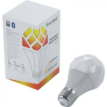 Bombilla Inteligente LED Nanoleaf Essentials A19 E27 9W RGBW Regulable 1100lm 2700K-6500K Compatible con Google Home y Apple Homekit