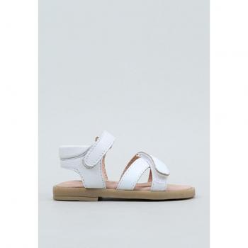 Sandalia Plana bebé niña Osito LVS 15110 Blanco (hasta talla 30)