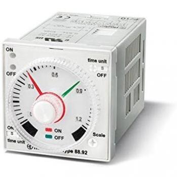 Relé Temporizado Multifuncional para Montaje Frontal 1 pz. Intervalo de Tiempo: 1.2 - 1080000 s, 2 Cambios