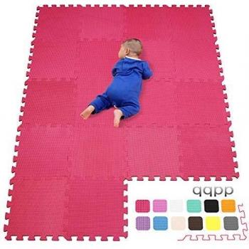 qqpp Alfombra Puzzle para Niños Bebe Infantil - Suelo de Goma EVA Suave. 18 Piezas