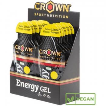 Energy Gel Limón sin Cafeína 12 unidades de 40g - Pack de Geles Energéticos para Deportistas