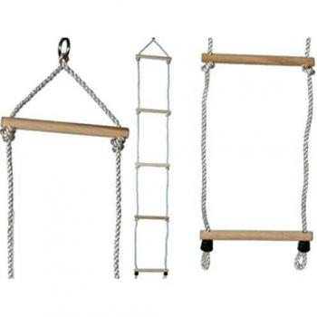 Escalera de Cuerda Bimbo Easy Climb para Niños hasta 12 Años con Mosquetón - Capacidad Máxima 50 kg