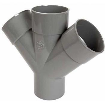 Racordaje en PVC 45° - NICOLL - 100mm - A deslizamiento - Hembras/Machos - Interior