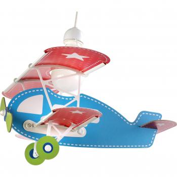 Dalber Baby Plane - Lámpara colgante Avión, color azul, E27