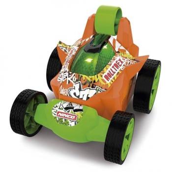 Coche Teledirigido Acrobático Rolltrex Orange NH93187, Eje Delantero Pivotante, Ruedas de Goma, Luces LED, recomendado para 6 años y más
