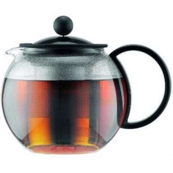Bodum French Press System Assam 0.5 L Tetera de émbolo, Vidrio, Acero, Negro, Centimeters