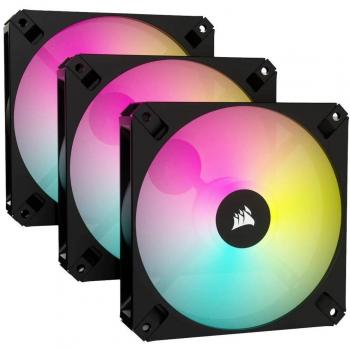 Corsair iCUE AR120 RGB PWM 120mm Triple Fan Kit with Lighting Node CORE