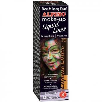 Alpino Liquid Liner Pintura Corporal Dorado 4 Unidades 6 gr