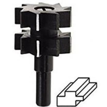 Fresa de doble golpe para empotrar diámetro 30 x 22 mm. Barra de 8 mm.