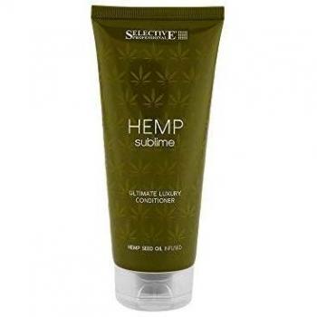 Acondicionador Selective Hemp Sublime 200ml - Hidratante para cabello seco y fino con aceite de semillas de cáñamo