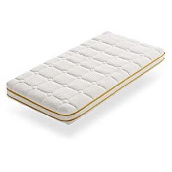 Colchón para Cuna Breeze 57x117 cm - Altura 12 cm +/-2 - Sistema Antivuelco Rollingback - Fibras Naturales Todotherm - Termorregulación - Desenfundable