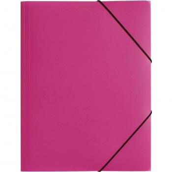 Carpeta Gummizug A4 con 3 Klappen, de PP, color rosa oscuro