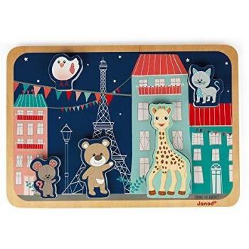 5 piezas de Puzzle Janod Sophie La Girafe gruesa