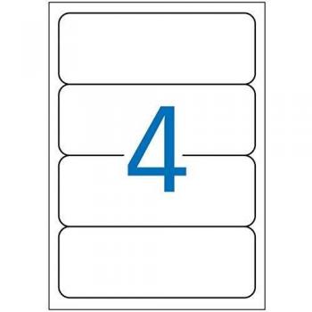 ETIQUETA ADHESIVA APLI 1233 TAMAÑO 190X61 MM PARA FOTOCOPIADORA LASER INK-JET CAJA 25 HOJAS CON 100