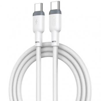 Cable USB-C a USB-C XO NB208B PD 1m 60W Blanco