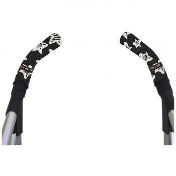 Tris & Ton PMV42 Fundas empuñaduras verticales Modelo Estrellas, empuñadura funda para silla de paseo cochecito carrito carro