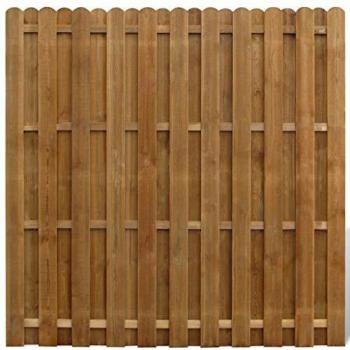 vidaXL Panel de Valla Cuadrado Jardín Madera Marrón 180x180cm Pared Cerca