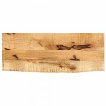 Tablero de Mesa Borde Natural Madera Maciza Mango 80x40x3,8 cm