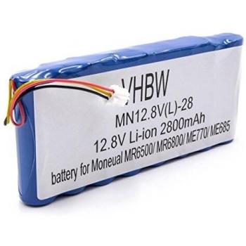 Batería Li-Ion 2800mAh 12.8V Compatible con Robot Aspirador y Lavapavimentos Moneual Rydis H65, H67, H68 Pro
