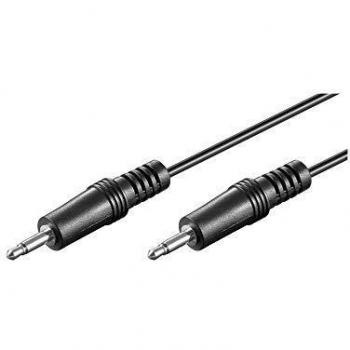 Cable de Audio Jack 3.5mm Macho/Macho 1.5m Negro