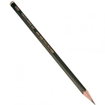 Lápiz de Grafito Faber-Castell 9000, Graduación 3B, Negro