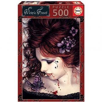 Educa Exclusive Series Victoria Francés Mariposa. Puzzle de 500 Piezas. Ref. 19008, Multicolor