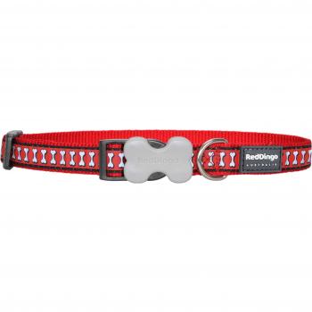 Red Dingo reflectante perro collares