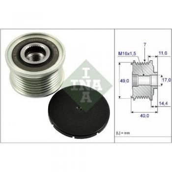 Rueda libre del generador y alternador INA 535 0254 10