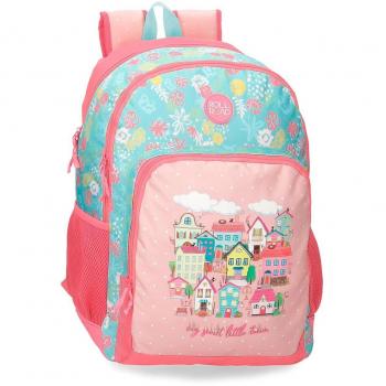 Mochila Escolar Roll Road My Little Town Dos Compartimentos
