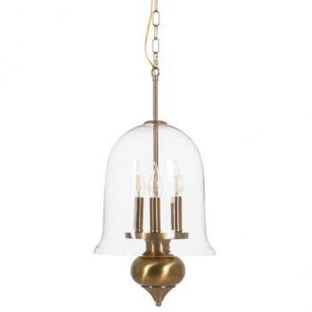 Lámpara de Techo Dorado Cristal Hierro 220-240 V 33 x 33 x 54 cm