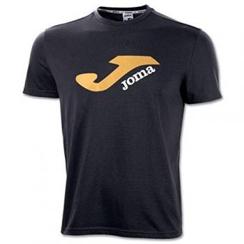 Joma logo camiseta ninos negro 68 anos