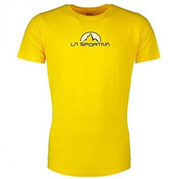 La Sportiva - Camiseta de escalada unisex Footstep Tee Yellow de manga corta