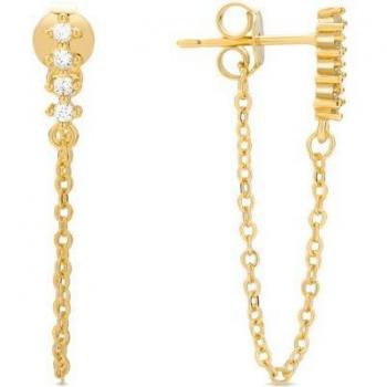 Pendientes Luxenter Africa Basic de aleación de metal bañados en oro amarillo