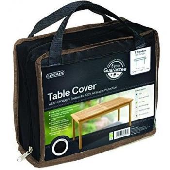 Gardman - Funda de primera calidad para mesa de jardín de 8 plazas
