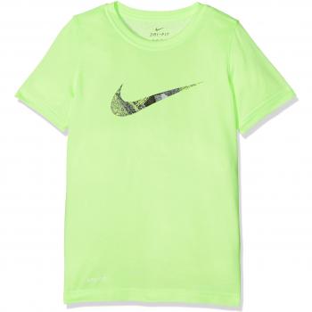 Nike B Dry SS Carbon Swsh Camiseta, Niños, Verde