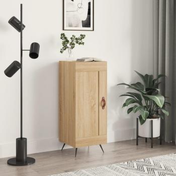 Aparador de madera de ingeniería color roble Sonoma 34,5x34x90 cm - Mueble de Almacenaje para salón, Buffet, Armario Auxiliar y Armario de Almacenamiento