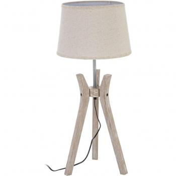 Lámpara de mesa Blanco Lino Madera 60 W 220 V 240 V 220-240 V 30 x 30 x 69 cm