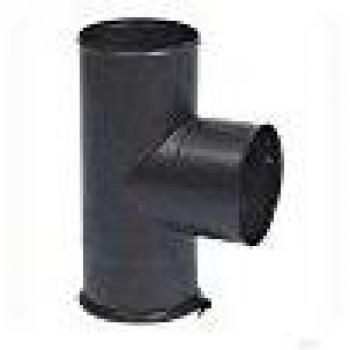 Racor en 'T' TEN 346406 con almohadilla de esmalte negro mate D153mm