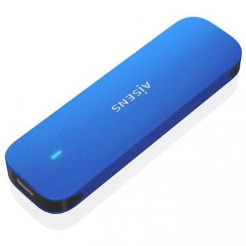 Caja externa para disco SSD M.2 NVMe Aisens ASM2-026BLU/Ultra rápida USB 3.2