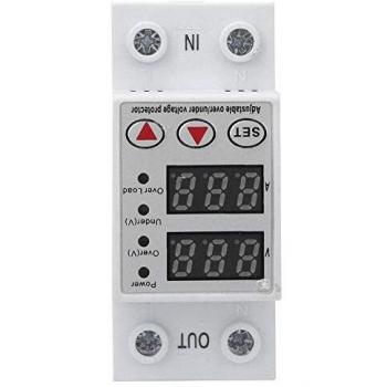 Protector de Voltaje de Corriente, Medidor de Voltaje, Probador de Corriente, Dispositivo de Protección de Subtensión de Sobretensión de 230V 40A, Con Indicador de Corriente de Voltaje De Dual