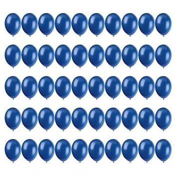 50 Piezas Multicolores Globos Azules Globos de Látex 30cm 12 Pulgadas Decohelium para Bodas, Fiestas de Cumpleaños y Decoración（Azules）
