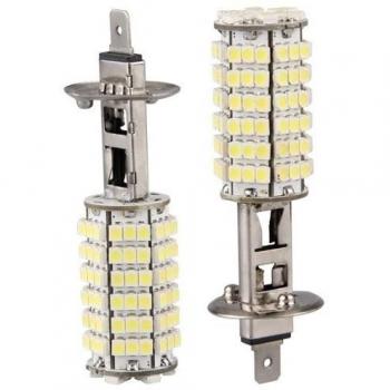 SODIAL(R) Bombilla H1 12V 120 3528 SMD LED Coche Blanco Lampara Luz Lam Faro