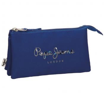 Pepe Jeans Harlow Neceser de Viaje, 22 cm, 1.32 litros, Azul